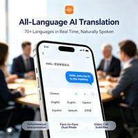 Application de traduction IA pour Android et iOS, 70+ langues, développement d'applications mobiles pour le suivi du rythme cardiaque et de l'oxygène sanguin