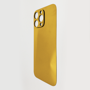 Dos en titane ultra-mince pour <span class=keywords><strong>iPhone</strong></span> 16 ProMax Accessoires de téléphone portable de luxe plaqués or <span class=keywords><strong>avec</strong></span> <span class=keywords><strong>un</strong></span> design de barre unique - Product Image 2