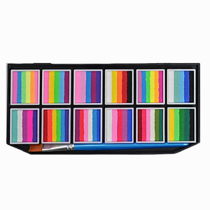 <span class=keywords><strong>Kit</strong></span> de <span class=keywords><strong>maquillage</strong></span> pigmenté pour le visage et le corps, peinture à base d'eau lavable pour enfants et adultes, Halloween, anniversaires, festivals, événements - Product Image 2