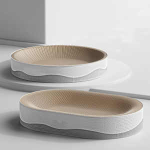 <span class=keywords><strong>Gatto</strong></span> rotondo ovale Premium personalizzabile Scratching Board Design minimalista resistente per gatti da interno - Product Image 1