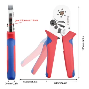 Crimping Pliers Ferrule Sleeves Tubular Terminal Tools HSC8 6-6 Wire Crimper Household Electrical Sets