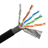 Kabel LAN Luar Ruangan Kecepatan Tinggi Cat5e Cat6 Cat6A Twisted Pair UTP STP FTP Cat6 6A 23AWG 0.56mm BC CCA 1000ft Kabel Tahan Air