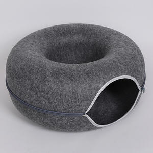 Túnel redondo con forma de donut para gato, juguete divertido desmontable, cueva de fieltro para gato, jaula para cama, <span class=keywords><strong>casa</strong></span>, nuevo diseño, venta al por mayor de fábrica - Product Image 4