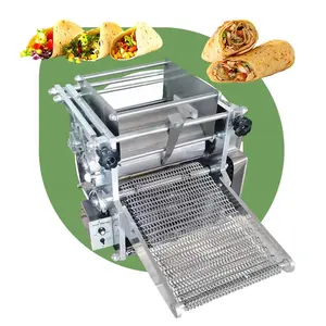 Meksiko desain baru mesin makanan Tortilla Set penuh mesin pembuat gandum roti tekan produk Tortilla