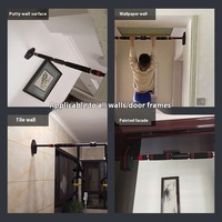 Barre de traction horizontale portable et réglable 70-160 cm pour la maison, antidérapante, pour cadre de porte intérieur, équipement de sport Powermax