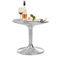 Ensemble table basse et chaises style loft industriel rétro aviateur pour salle à manger, salon ou chambre à coucher