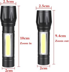 Pocket China Custom <b>Rechargeable</b> Battery <b>Flashlight</b> Mini Led Torch Aluminum Alloy Magnetic Camping 350 Lumens IP55 Cob Dimmable - Product Image 2