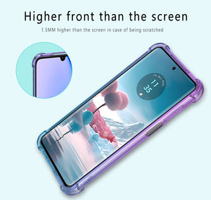 Pour Moto <span class=keywords><strong>Edge</strong></span> 40 Neo Case, Clear Cute Gradient Antichoc Corner Soft TPU Phone Cases Cover pour <span class=keywords><strong>Motorola</strong></span> Moto <span class=keywords><strong>Edge</strong></span> 40 Neo - Product Image 5