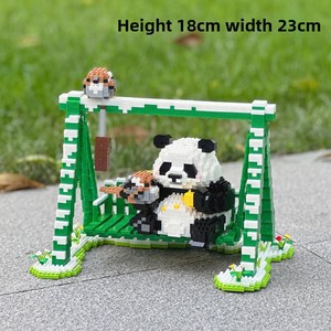 ตัวต่อพลาสติก ABS แพนด้า เมงหลาน กู่ไหล ของเล่น DIY ธีมสัตว์และธรรมชาติ - Product Image 5