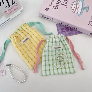 Cotton Mesh Checked Dust-proof Storage Bag - Product Image 4
