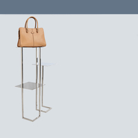 Personnalisation de précision en acier inoxydable métal vente en gros support sac à main présentoir