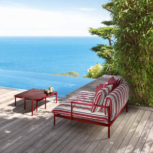 Ensemble de canapés d'extérieur moderne et moderne, mobilier de jardin, banc de jardin en tissu métallique imperméable, canapé, canapé - Product Image 2