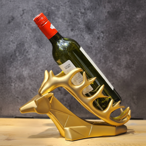 ชั้นวางไวน์โลหะรูปกวางเรนเดียร์หรูหราที่วางขวดไวน์หรูหราสำหรับงานแต่งงานอุปกรณ์จัดเก็บของบนโต๊ะบาร์ - Product Image 1