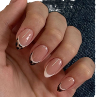 Faux ongles français Ims Leopard, portables, en forme d'amande, armure, mode européenne et américaine, transfrontalier, doux, fabriqués dans le Guangdong