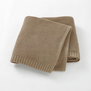 Unisex Soft Warm Crochet Knit Swaddle Blanket <strong>Neutral</strong> Receiving <strong>Throw</strong> for Newborn Boys and Girls - Product Image 3