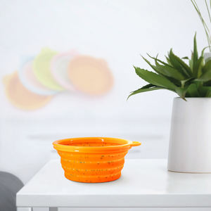 Taşınabilir gökkuşağı köpek kase-seyahat için katlanabilir silikon <span class=keywords><strong>Pet</strong></span> çanak, kamp, ev kullanımı, hafif ve yerden tasarruf - Product Image 1