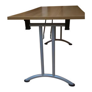 Arqueado prata cinza dobrável ferro mesa ao ar livre base - Product Image 5