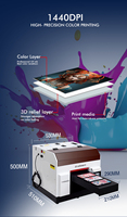 EraSmart Factory Cover Digital Printer, casing ponsel mesin cetak kartu Id, Printer Flatbed Uv A4 Inkjet Printer UV