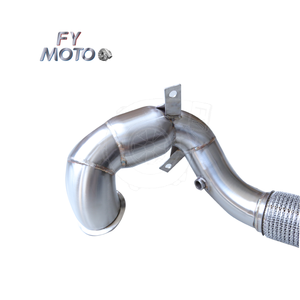 Tuyau de descente d'échappement 3.5 "pour VW <span class=keywords><strong>Golf</strong></span> Gti MK7 R 2.0L EA888 TSI A3 S3 8V pour LHD & RHD - Product Image 6