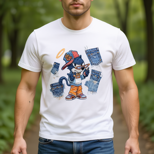 T-Shirt Unisex 210GSM 100% Cotone, Casual con Stampa DTF, Traspirante e Resistente, Maglietta da Uomo - Product Image 3