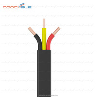 Cable de bomba sumergible eléctrica, redondo, plano, 2.5MM2