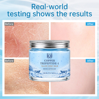 Soin Coréen pour la Peau : Baume au Suif et au Miel au Tripeptide-1 de Cuivre, Réparation Profonde Anti-Âge, Hydratant Visage au Peptide Bleu pour Raffermir 70g