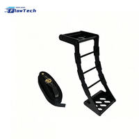 Échelle pliante universelle pour roue de secours, pour camion, SUV, camping-car, support de pneu réglable, acier robuste avec design antidérapant