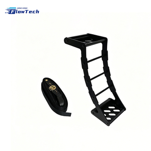 Foldable Universal Spare Wheel Step <b>Ladder</b> for Truck SUV RV Adjustable Tire Climbing Rack Heavy Duty Steel with Anti Slip Design - Product Image 1