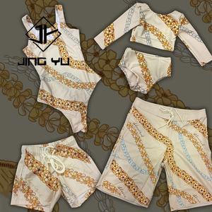 Ensemble de maillots de bain fabriqué par un fabricant OEM, tissu en polyester, maillot de bain imprimé personnalisé, texture de bikini, vêtements de plage - Product Image 2