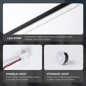 'CARDI' K4X 14-IN-1 Premium Car Cabin Lights pour <span class=keywords><strong>Audi</strong></span> <span class=keywords><strong>Q7</strong></span> <span class=keywords><strong>Volvo</strong></span> <span class=keywords><strong>XC90</strong></span> SUV Luminosité et couleur réglables - Product Image 5