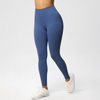 Nieuwe damesmode effen yogabroek, zachte workout leggings in plus size, casual fitness stijl voor hippe meiden