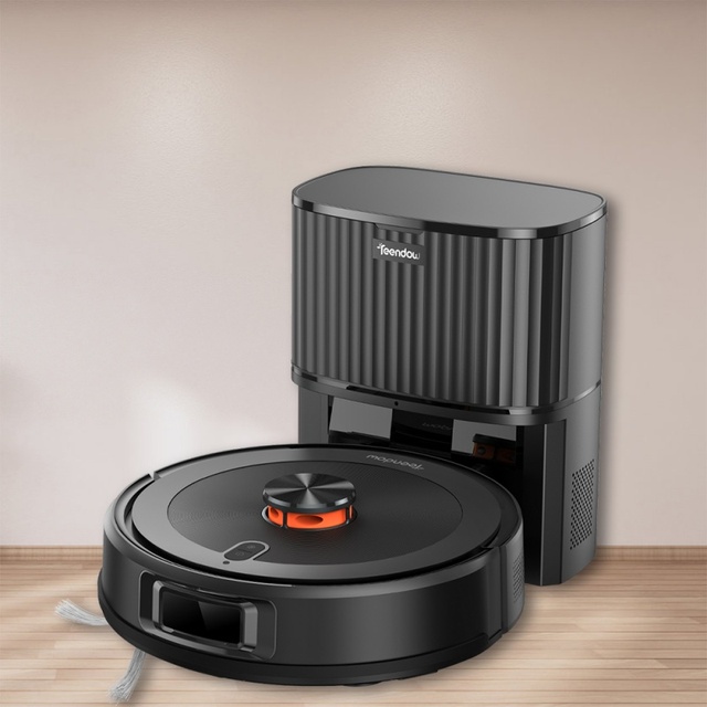 Teendow High-Capacity Sweeping Mopping Robot Vacuum Cleaner Wet Dry Brushless Motor Robot Vacuum Cleaner for Household