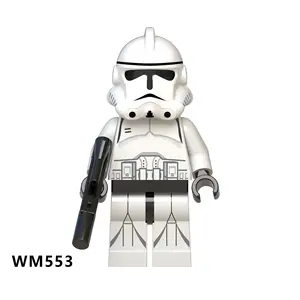 WM6036 WM551 WM552 WM553 WM554 WM555 WM556 WM557 WM558 Storm Troopers Sev VocaคอมแมนโดMinifigureการศึกษาหน่วยการสร้าง