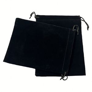 Pochette en velours noir personnalisée pour appareil photo, petite pochette écologique pour parfum, sac à cordon pour cosmétiques - Product Image 3