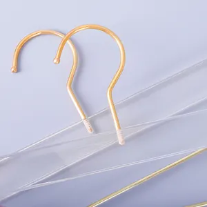 Di vendita calda Su Ordinazione Logo Acrilico Trasparente Pantaloni Hanger Con Clip di Rame - Product Image 5
