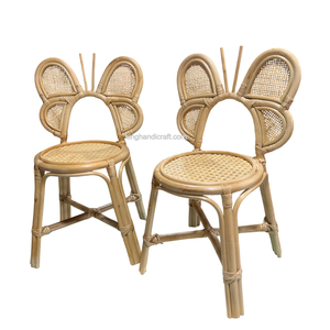 Silla Infantil de Ratán Hecha a Mano para Decoración de Fiestas de Cumpleaños, Muebles Ligeros de Mimbre Natural para Niños - Product Image 1