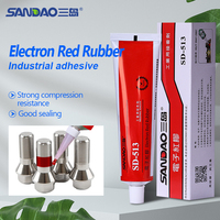Colle de fixation en caoutchouc de silicone rouge de bonne qualité Fil de colle rouge fixe électronique Casier de filetage adhésif