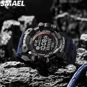 SMAEL Original fábrica clássico preto camuflagem relógio digital relógio de pulso barato relógio digital homens 8050MC