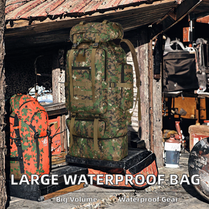 2026 New Large Capacity Tactical Bag <b>Waterproof</b> Fashion Nylon Travel Luggage Bags Adjustable Outdoor Hiking <b>Backpack</b> for Men - Product Image 3