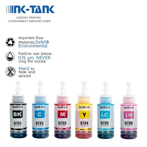 Cartucho de Tinta 673 T673 T6731 Premium para impresora <span class=keywords><strong>Epson</strong></span> L800 L805 L1800, botella a base de agua a granel, Color Compatible