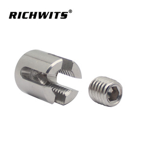 คลิปหนีบสายสลิงสแตนเลส RICHWITS 316 ขนาด 10 มม. แบบร่องไขว้ สำหรับจัดการสายสลิง - Product Image 3