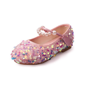 Scarpe Primaverili e Autunnali per Bambine Nuova Edizione Coreana Scarpe Principessa in Pelle con Cinturino Traspiranti - Product Image 6