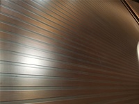 Porte d'entrée extérieure moderne en cuivre de luxe