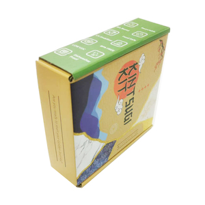 Caja de regalo plegable de cartón corrugado con estampado personalizado, embalaje postal colorido, envío para ropa interior, calcetines, manejo en relieve - Product Image 4