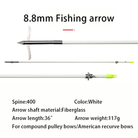 Vente en gros de flèche à poisson, arc recourbé solide, pêche traditionnelle et chasse, tir en plein air, flèche de pêche