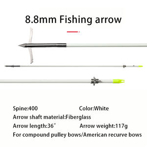 ลูกศรตกปลา ขายส่ง ลูกศรสำหรับธนูรีเคิร์ฟ ลูกศรตกปลาแบบดั้งเดิม สำหรับการตกปลาและการล่าสัตว์กลางแจ้ง ลูกศรสำหรับยิงปลา - Product Image 3