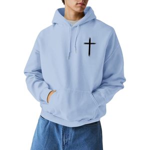 FOXA Christian Hoodie For Boys 100% Cotton Breathable Faith <b>Cross</b> Print Religious Sweatshirt Bible Verse Pullover <b>Top</b> - Product Image 2