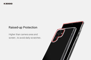 Custodia KZDOO PC+TPU Antiurto Trasparente Cristallina 2022 per Samsung <span class=keywords><strong>Galaxy</strong></span> S23 Ultra S22 5G - Product Image 3