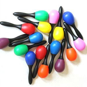 Wholesale Orff Percussion <b>Instrument</b> Colorful Plastic Maracas Children Rhythm <b>Instruments</b> Shakers <b>Musical</b> <b>Instrument</b> Tool Toys - Product Image 2