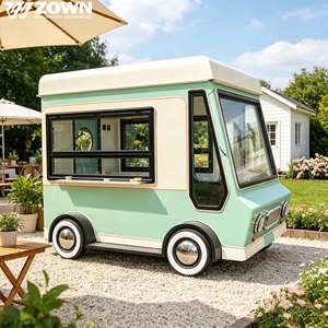 <b>Electric</b> Four Wheel Food Truck Mobile Catering Cart Complete Kitchen For Fast Food <b>BBQ</b> Juice Street Vendor Business - Product Image 1